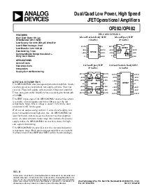 浏览型号OP482GP的Datasheet PDF文件第1页