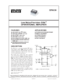 浏览型号OPA124U的Datasheet PDF文件第1页