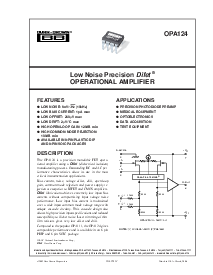 浏览型号OPA124P的Datasheet PDF文件第1页