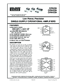 浏览型号OPA2234UA的Datasheet PDF文件第1页