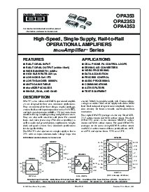 浏览型号OPA2353UA的Datasheet PDF文件第1页