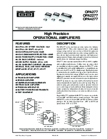 浏览型号OPA2277P的Datasheet PDF文件第1页