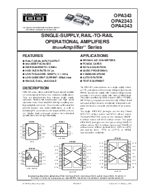 浏览型号OPA2343UA的Datasheet PDF文件第1页