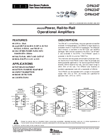 浏览型号OPA2347UA的Datasheet PDF文件第1页