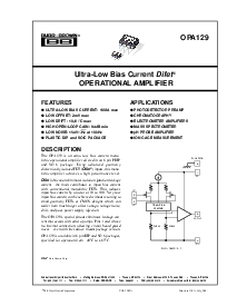 浏览型号OPA129U的Datasheet PDF文件第1页