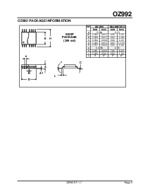 浏览型号OZ992的Datasheet PDF文件第5页