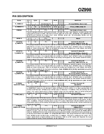 浏览型号OZ998S的Datasheet PDF文件第3页