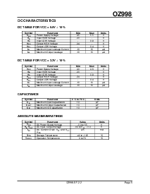 浏览型号OZ998S的Datasheet PDF文件第5页