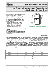 浏览型号SP691ACP的Datasheet PDF文件第1页