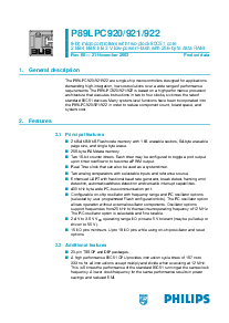 浏览型号P89LPC920FDH的Datasheet PDF文件第1页