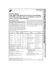 浏览型号COP8SAC728M9的Datasheet PDF文件第1页