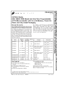 浏览型号COP8SAC744V8的Datasheet PDF文件第1页