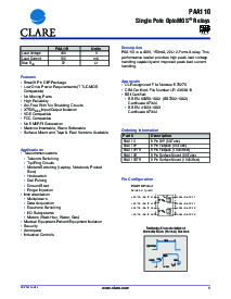 浏览型号PAA110PTR的Datasheet PDF文件第1页