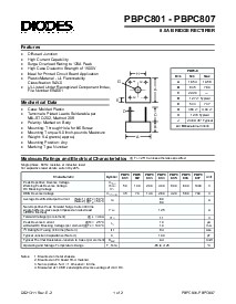 浏览型号PBPC801的Datasheet PDF文件第1页