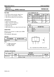 浏览型号PBSS5540X的Datasheet PDF文件第2页