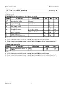 浏览型号PBSS5240Y的Datasheet PDF文件第3页