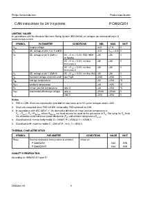 浏览型号PCA82C251的Datasheet PDF文件第5页