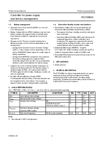 浏览型号PCF50603HN的Datasheet PDF文件第4页