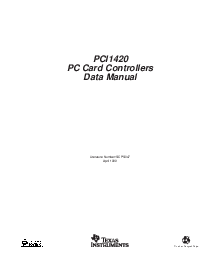 浏览型号PCI1420的Datasheet PDF文件第1页