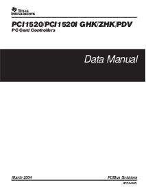 浏览型号PCI1520的Datasheet PDF文件第1页