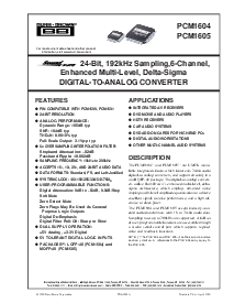 浏览型号PCM1604Y的Datasheet PDF文件第1页