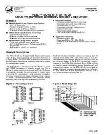 浏览型号PEEL18CV8P-25的Datasheet PDF文件第1页