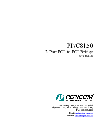 浏览型号PERICOMPI7C8150的Datasheet PDF文件第1页