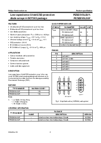 浏览型号PESD5V0L5UY的Datasheet PDF文件第2页