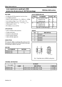 浏览型号PESD3V3L4UG的Datasheet PDF文件第2页