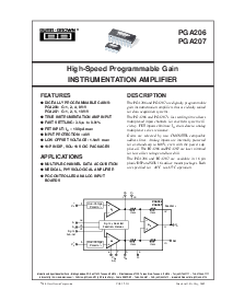 浏览型号PGA207P的Datasheet PDF文件第1页