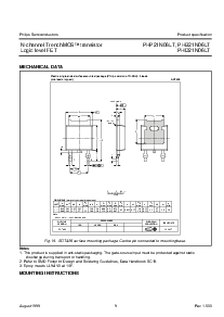 浏览型号PHD21N06LT的Datasheet PDF文件第9页