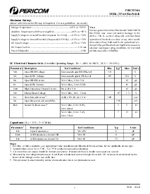 浏览型号PI5C3384A的Datasheet PDF文件第2页