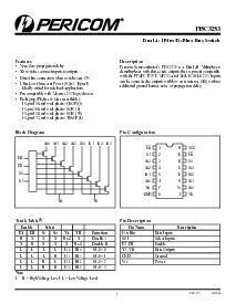 浏览型号PI5C3253W的Datasheet PDF文件第1页