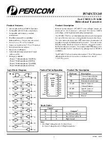 浏览型号PI74FCT3245的Datasheet PDF文件第1页