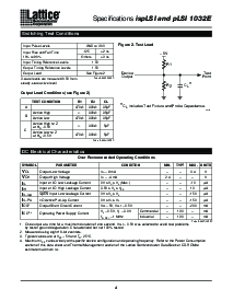 浏览型号PLSI1032E-125LJ的Datasheet PDF文件第4页