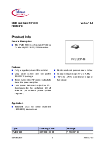 浏览型号PMB2110的Datasheet PDF文件第5页