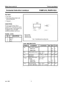 浏览型号PMBF4416A的Datasheet PDF文件第2页