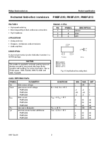 浏览型号PMBFJ211的Datasheet PDF文件第2页