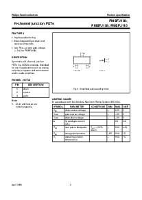 浏览型号PMBFJ109的Datasheet PDF文件第2页