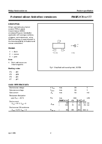 浏览型号PMBFJ174的Datasheet PDF文件第2页