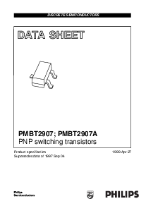浏览型号PMBT2907A的Datasheet PDF文件第1页