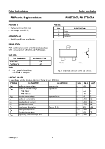 浏览型号PMBT2907A的Datasheet PDF文件第2页