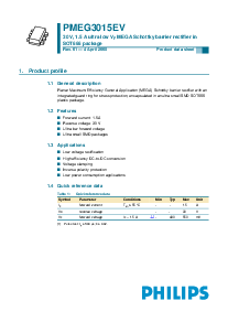 浏览型号PMEG3015EV的Datasheet PDF文件第1页