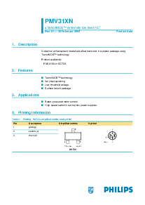 浏览型号PMV31XN的Datasheet PDF文件第1页