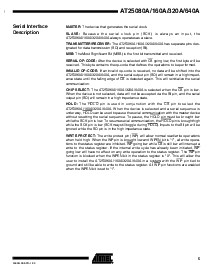 浏览型号AT25320A-10PQ-2.7的Datasheet PDF文件第5页