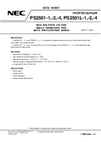 浏览型号PS2501L-1的Datasheet PDF文件第1页