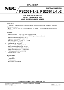 浏览型号PS2561L-1-V的Datasheet PDF文件第1页