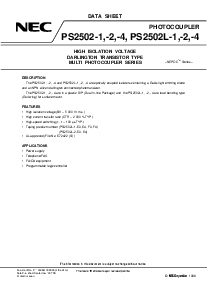 浏览型号PS2502-4的Datasheet PDF文件第1页