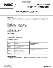 浏览型号PS8601-V的Datasheet PDF文件第1页