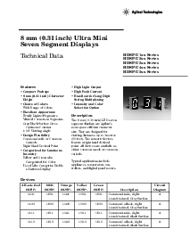 浏览型号HDSP-U211的Datasheet PDF文件第1页